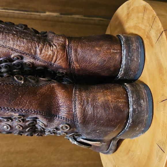 7.5 | Frye Boots Jenna Disc Short Cognac - Picture 6 of 16